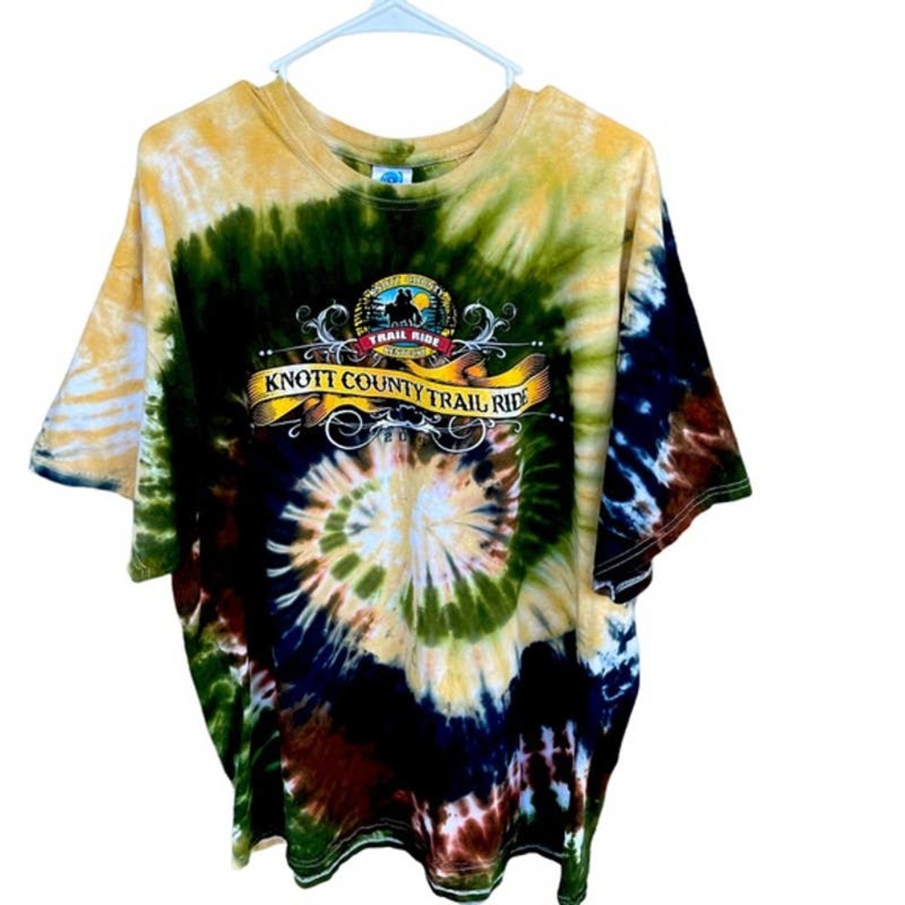 Colortone Horse Shirt Adult 2X XXL Tie Dye Horseback Riding Kentucky